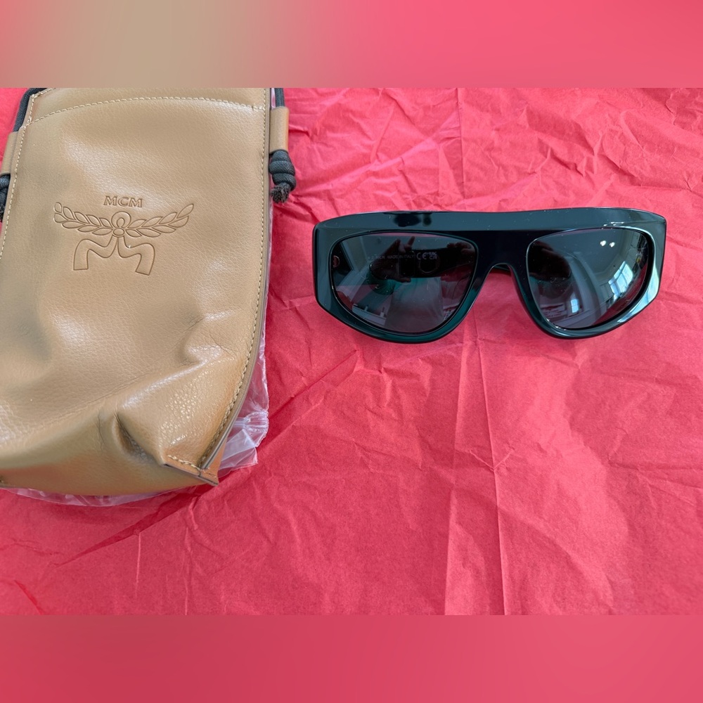 New MCM Unisex Black Sunglasses
